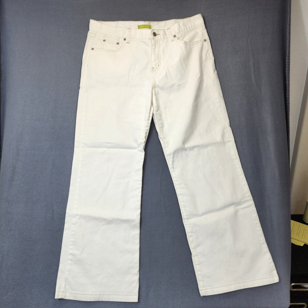 Sigrid Olsen Womens Jeans Size 14 White Stretch Denim Classic Capsule Minimalist